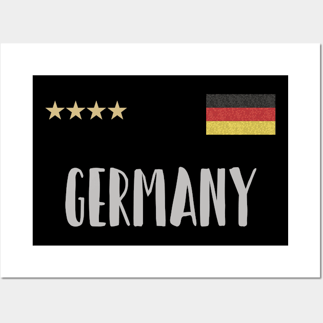 Germany Soccer Football Fan Shirt Flag Wall Art by Sal71